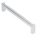 Wisdom Stone Long Island Cabinet Pull, 128mm 5in Center to Center, Polished Chrome with Clear Crystals 4121128CH-C